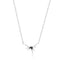 Silver Sparkle Spike Pendant Necklace